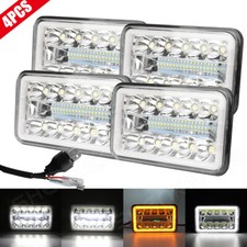 4PCS For Isuzu NQR NPR NPR-HD 4x6'' LED Headlights Hi/Lo Beam DRL Headlamp Bulbs picture
