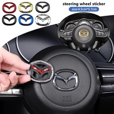 Mazda Steering Wheel Logo Emblem Cover Trim 3 6 CX-5 CX-3 MX-5 RX-8 Decor picture