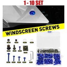 155-1550x Complete Fairing Screw Bolt Nut Kit For onda Yamaha Suzuki Ducati Blue picture