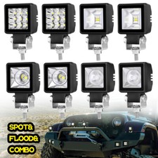 Newest for JEEP 2IN LED Cube Light Pod Spot Flood Driving Fog DRL White&Amber picture