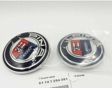 NEW 2X 82MM Alpina Hood Trunk Rear Emblem Badge Decal Sticker picture