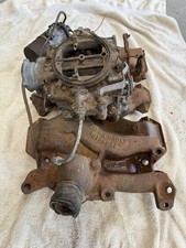 Vintage 1955 Oldsmobile Rocket 324 V8 Intake Manifold 2 Barrel Carburetor picture