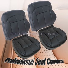 For 1999-2004 Jeep Grand Cherokee Driver & Passenger Leather Seat Cover Black picture