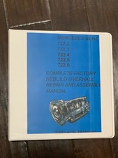 Mercedes 722.2 722.3 722.4 722.5 722.6 Transmission Service Repair binder  picture