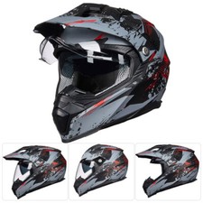 ILM Off Road Motorcycle Dual Sport Helmet Full Face Sun Visor Dirt Bike ATV DOT picture
