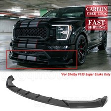 For Ford F-150 Super Snake Shelby 2021-2024 MX Style Carbon Front Bumper Lip Kit picture