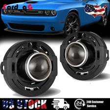 For 2015-2021 Dodge Challenger Projector Fog Light Front Bumper Lamps Clear Lens picture