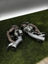 OEM Nissan GT-R R35 VR38DETT Twin Turbos Pair Turbochargers Manifolds InletPipes picture