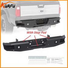 For 1999-2016 Ford Super Duty F250 F350 Heavy Duty Rear Bumper w/ LED Fog Lights picture