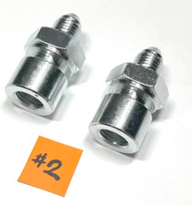 2Pcs Brake Line Adapter Fitting 3 AN To 3/16