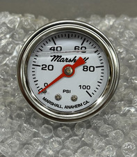 Marshall 0-100 PSI Liquid Filled Mechanical Fuel Pressure Gauge - CW00100 picture
