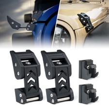 Xprite Aluminum Hood Latches Catch Buckle for 2007-2026 Jeep Wrangler JK JL JT picture