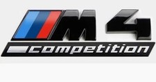 Gloss Black Trunk Emblem For BMW F82 G82 G83 M4 Competition Rear Decal Badge picture
