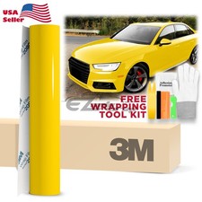 Genuine 3M 2080 G15 Gloss Bright Yellow Vinyl Wrap Vehicle Film Decal Sheet Roll picture