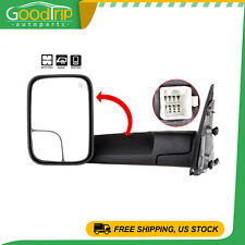 02-08 Dodge Ram 1500 03-09 2500 3500 Tow Flip Up Power Heated Mirror Driver Side picture