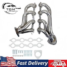 T304 SS Shorty Headers For Chevy GMC 2002-2013 Trucks SUV 4.8L 5.3L 6.0L 6.2L picture