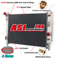 4 Row Full Aluminum Radiator For 2005-2013 Chevy Corvette V8 5.3-7.0L picture
