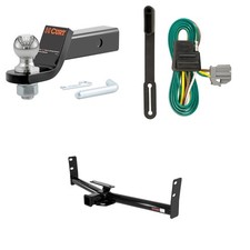 CURT Class 3 Tow Package Trailer Hitch, Wiring, Ball Mount - 13591, 56210, 45836 picture