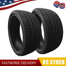 2 Royal Black Racing Trac UHP 245/45ZR20 103W All Season Performance Tires 420AA picture