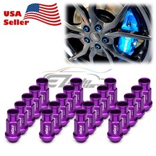 20pcs Purple M12x1.50 Aluminum Tuner Lug Nuts Short Wheel Rim Cap Lock Nuts WN01 picture