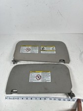 2000-2004 Nissan Xterra Driver Passenger Side Sun Visor Set Pair Gray 15 Inch picture