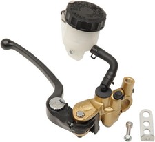 Nissin Radial Front Brake Master Cylinder Kit 19mm Bore w/Gold Body/Black Lever picture
