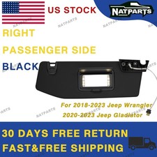 18-23 Jeep Wrangler 20-23 Jeep Gladiator Right Sun Visor W/ Light 6BR80TX7AQ picture