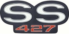 OER Grille and Rear Panel Emblem 1966-1967 Chevelle SS 427 picture