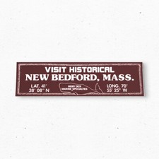 New Bedford MOBY DICK Bumper Sticker - Tourism Massachusetts Vintage Style 80s picture