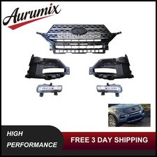 Fits 2020-2022 Ford Explorer Front Upper Grille Kit with Fog Light LB5Z-15266-AA picture