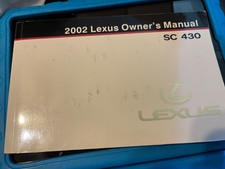 2002 Lexus SC430 Convertible Owner Operator Manual User & Nav Sys DVDSet 4.3L V8 picture