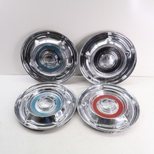 VINTAGE (4) 1958 OLDS OLDSMOBILE SUPER DYNAMIC OEM RING HUB CAPS 14