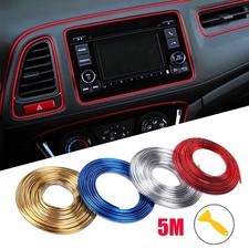 5M Car Interior Decorative Molding Door Panel Dashboard Gap Trim Strip USA picture