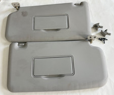 2009-2014 Nissan Cube Set Pair SUN VISOR Gray Vinyl SUNVISOR with visor clip OEM picture