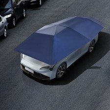 4.6M Semi Automatic Car Umbrella Tent Roof Cover Anti-UV Sunshade Cover UPF 30+ picture