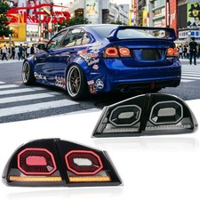 SINDAR LED Brake Taillight For Honda Civic FD2 2006-2011Type R Black Lens 4PCS picture