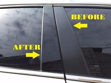 Black Pillar Posts Covers 6PCS Door Trim FOR LEXUS IS 4DR 2021-2023 picture