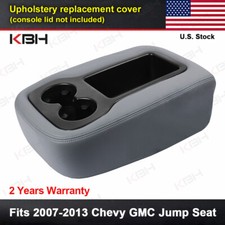 Fits 2007-2013 Silverado Sierra Center Console Armrest Cover Jump Seat Dark Gray picture