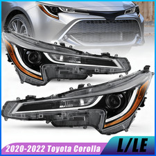 Pair For Toyota Corolla L LE 2020 2021 2022 Front Headlight Assembly W/ Bulbs picture