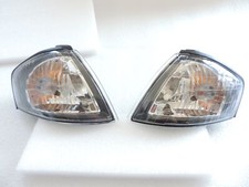 Black Turn Signal Corner Light Lamp Pair For 1999-2000~99~00~Mazda Protege Sedan picture