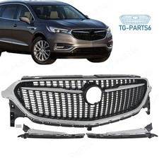 Fit 2018-2021 Buick Enclave Front Upper Bumper Grille Chrome Mesh Black 84739632 picture