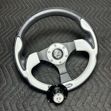 NRG 320mm Pilota Steering Wheel White Quick Release 2.0 Neochrome SRK-200 USED picture