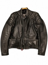 FirstGear by Hein Gericke Men's Black Leather Motorcycle Jacket Size M Pre-Owned picture