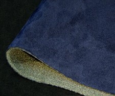 Dark Navy Blue Suede Foam Backed Headliner Fabric Car Interior Lining 108