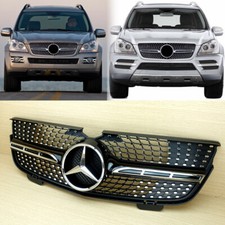 Fit MERCEDES BENZ GL-Class X164 GL320 GL350 GL450 Gloss Black&Chrome Front Grill picture