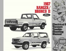 1987 Ford Bronco II, Ranger Wiring Diagrams Manual picture