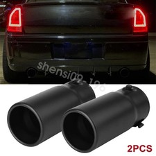 2x Stainless Steel Rear Exhaust Pipe Tail Muffler Tip For Chrysler 300 2005-2021 picture