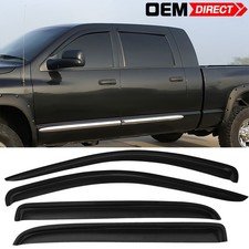 Fits 06-09 Dodge Ram 1500 2500 3500 Extended Cab Acrylic Slim Window Visors 4PCS picture