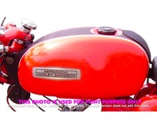 Harley Davidson Aermacchi 350 tv 1971-72 Red Black steel fuel petrol tank /COMPA picture