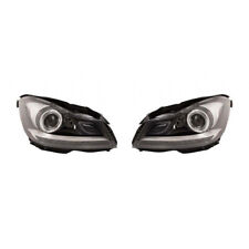 For Mercedes-Benz C63 AMG 2012 2013 Headlight Projector & LED DRL Pair picture